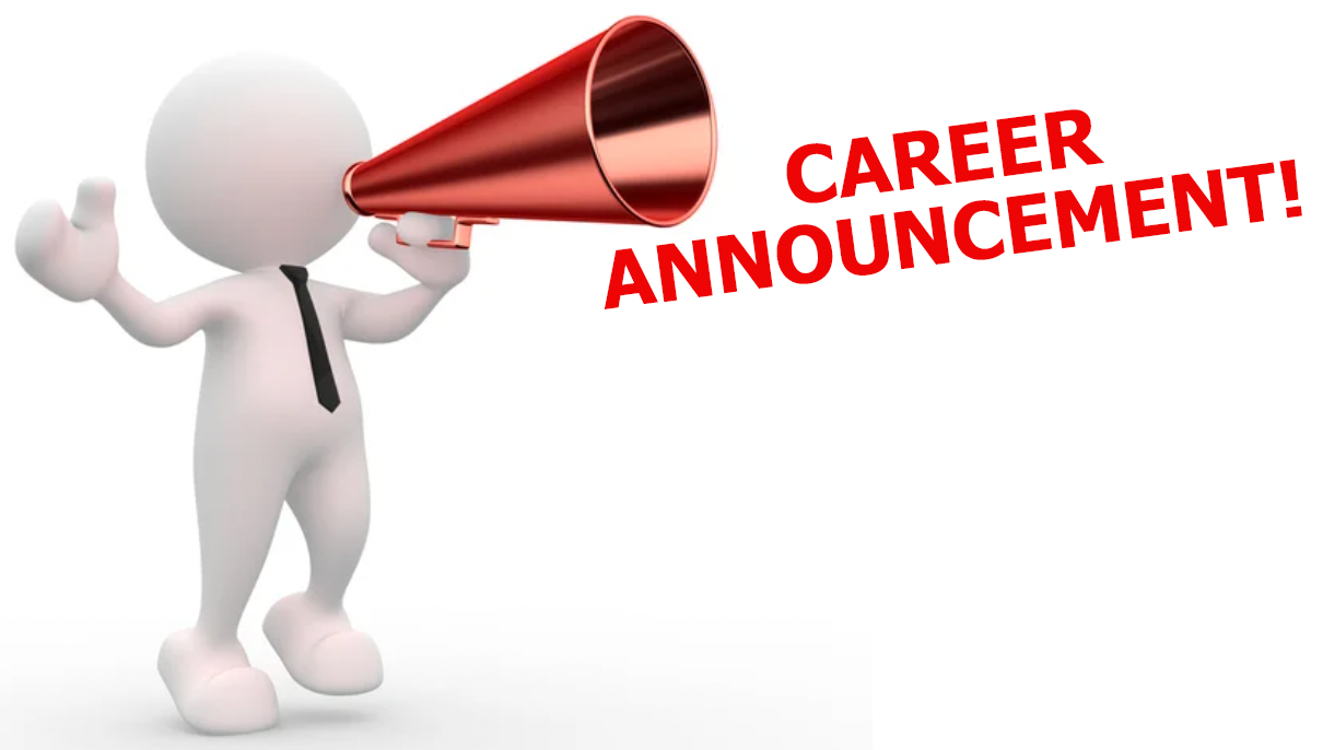 Read more about the article Career Announcement